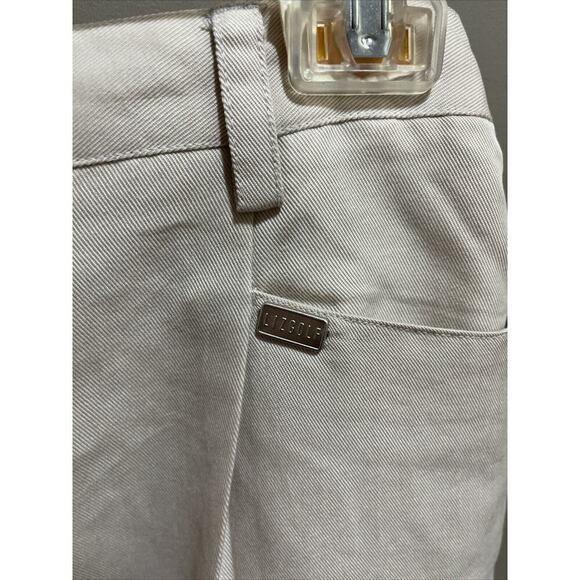 LIZGOLF Liz Claiborne Golf Shorts Womens Size 8 Beige Vintage High Rise Pleate - Picture 2 of 8